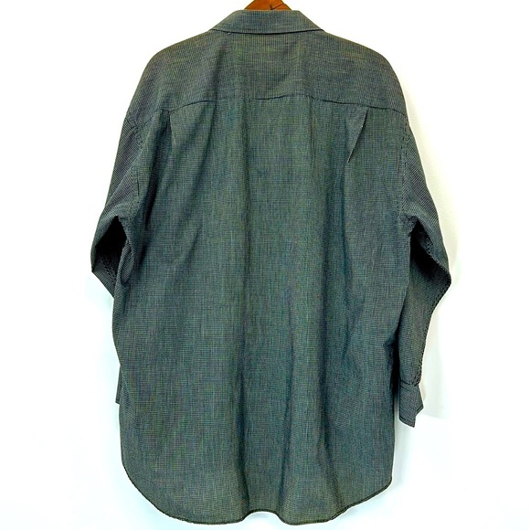 Christian Dior Button Up Long Sleeve Men's Large Shirt Plaid Travel Luxury Golf - Picture 2 of 8